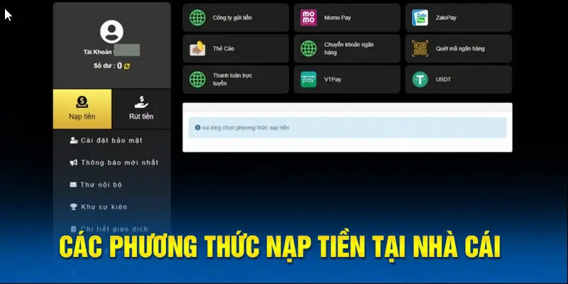 Top 3 cách nạp tiền tài khoản Hi88 hiệu quả