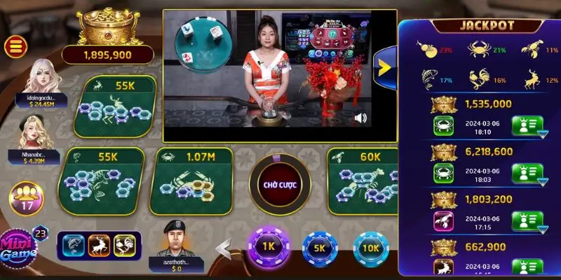 Đặt cược bầu cua online và chở mở bát