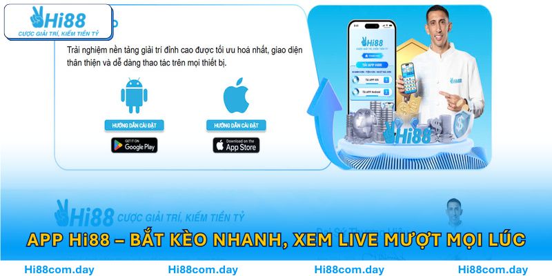 App Hi88 – bắt kèo nhanh, xem live mượt mọi lúc