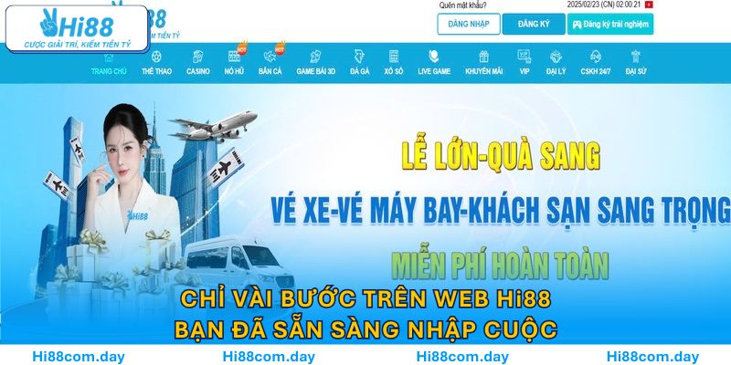 Chỉ vài bước trên web Hi88, bạn đã sẵn sàng nhập cuộc