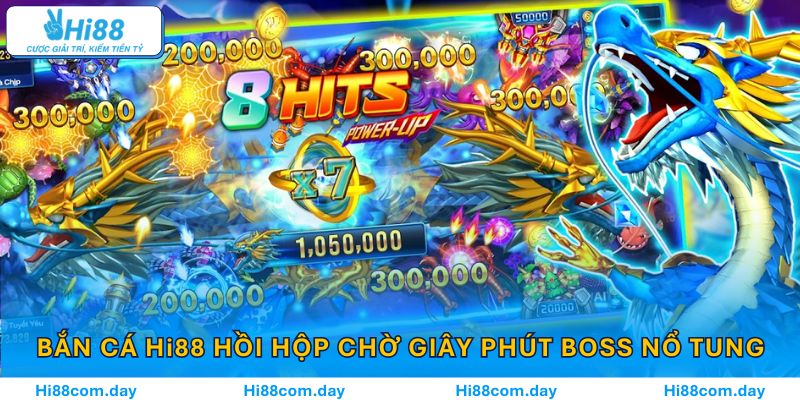 Người chơi bắn cá Hi88 hồi hộp chờ giây phút boss nổ tung